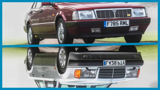 1989-Lancia-Thema-8.32-and-1993-Mercedes-Benz-500E