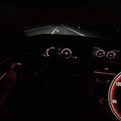 BMW-M760Li-Autobahn-night-run