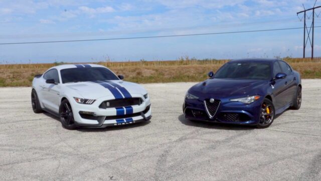 Ford Mustang Shelby vs Alfa Romeo Giulia QF