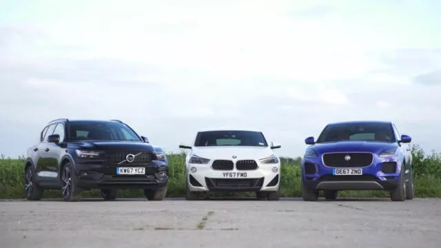 BMW X2 vs Volvo X40 vs Jaguar E-Pace