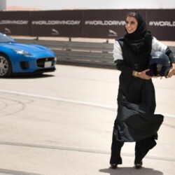 jaguar f-type saudi arabia women driving ban front