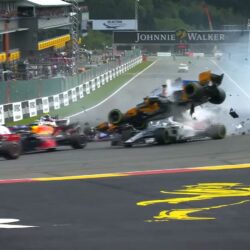 2018 Belgian GP Spa crash