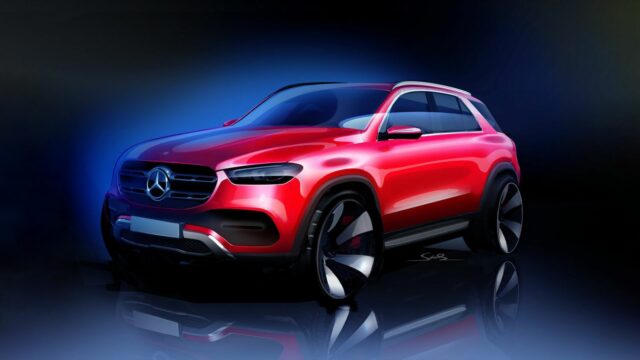 2019-Mercedes-Benz-GLE-sketch